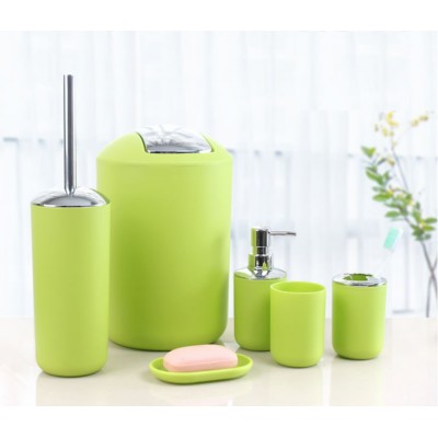 Green bathroom accessory set with 10 years experience